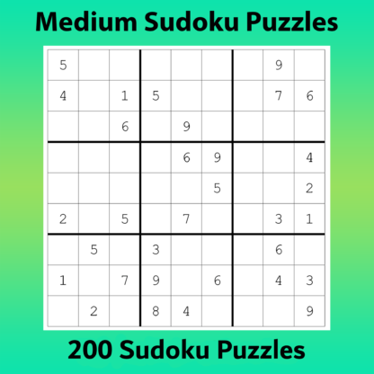 Amazing Sudoku volumes 6, 7 & 8 600 puzzles from Easy to Hard set of 3 printable digital download puzzle books - Image 5