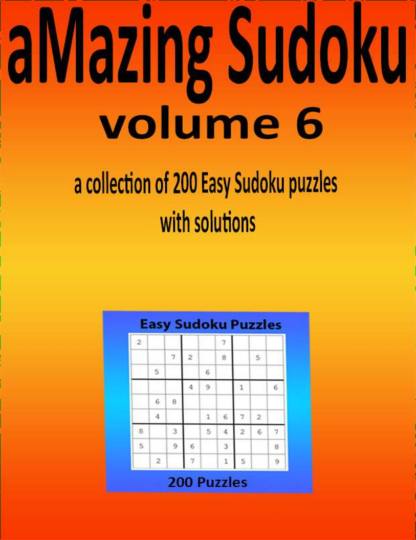 Amazing Sudoku volumes 6, 7 & 8 600 puzzles from Easy to Hard set of 3 printable digital download puzzle books - Image 2