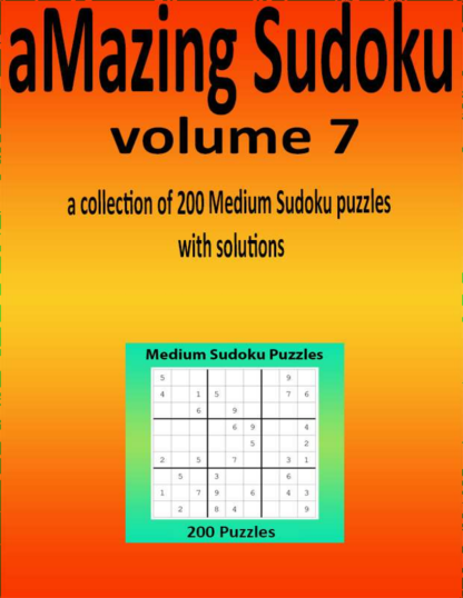 Amazing Sudoku volumes 6, 7 & 8 600 puzzles from Easy to Hard set of 3 printable digital download puzzle books - Image 4