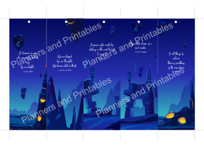 Set of 10 Fantasy Printable Bookmarks home printable PDF instant download - Image 6