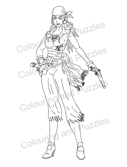 Adult Colouring Yo Ho Pirates - Image 3