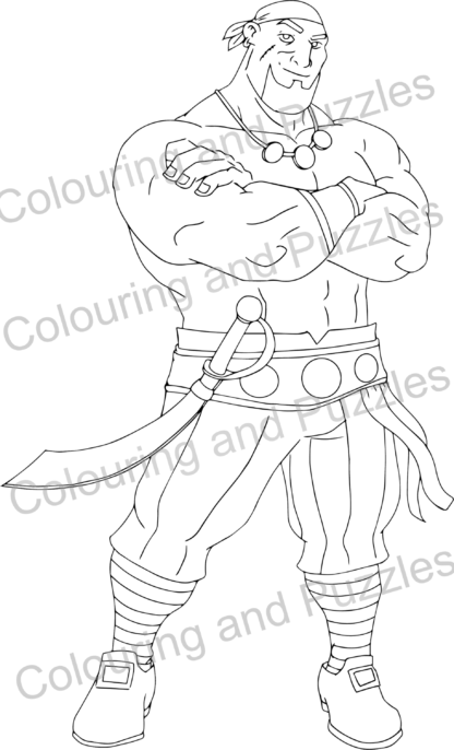 Adult Colouring Yo Ho Pirates - Image 4