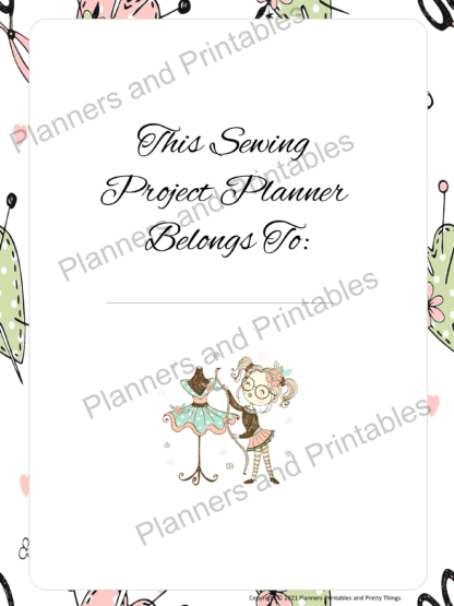 Sewing Project Planner 30 pages digital download print at home - Image 2