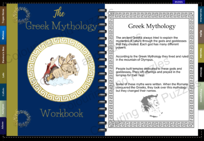 Greek Gods two printable Colouring Books plus digital workbook instant download home printable adults teens mythology ancient Greece - Image 15