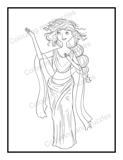 Greek Gods two printable Colouring Books plus digital workbook instant download home printable adults teens mythology ancient Greece - Image 7