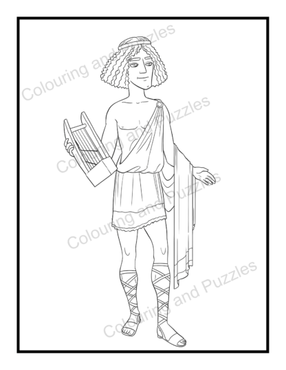 Greek Gods two printable Colouring Books plus digital workbook instant download home printable adults teens mythology ancient Greece - Image 9