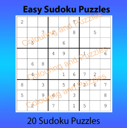 Amazing Sudoku volume 1 printable digital download puzzle book - Image 2