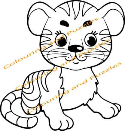 Children's Colouring book Cute Animals printable digital download for kids colouring pages - Image 8