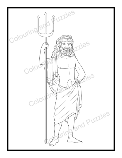 Greek Gods two printable Colouring Books plus digital workbook instant download home printable adults teens mythology ancient Greece - Image 11