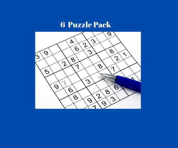 PRINTABLE Sudoku Puzzle Book 6 pages w/answer sheets